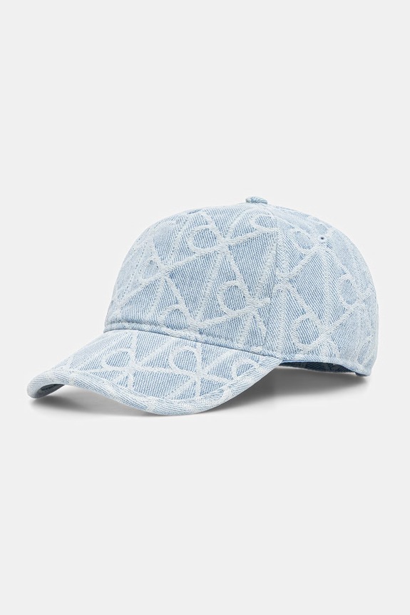 Calvin Klein čiapka so šiltom rifľová modrá LV04F5069G