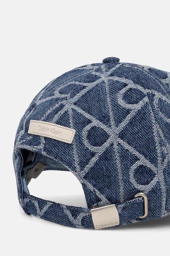 Doplnky Calvin Klein čiapka so šiltom rifľová LV04F5069G modrá