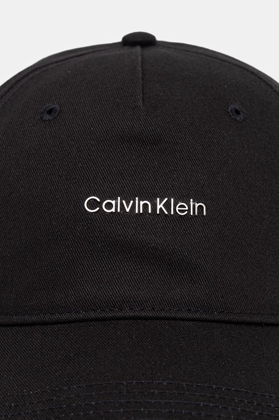 Calvin Klein czapka z daszkiem bawełniana LV04F5072G czarny SS26