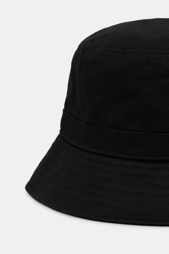 Akcesoria Calvin Klein bucket hat bawełniany LV04F5073G czarny