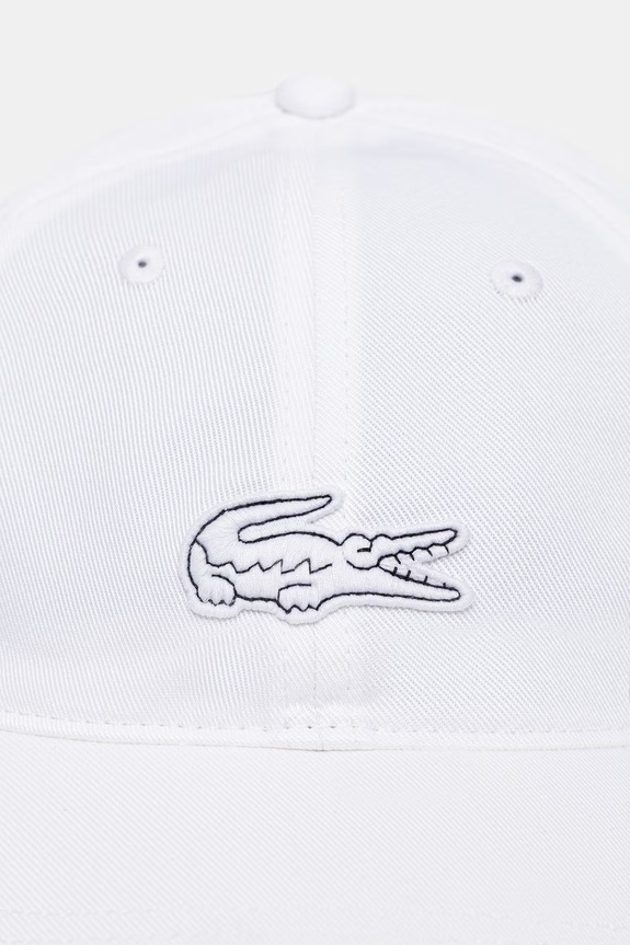 Lacoste berretto in cotone RK1910 bianco SS26