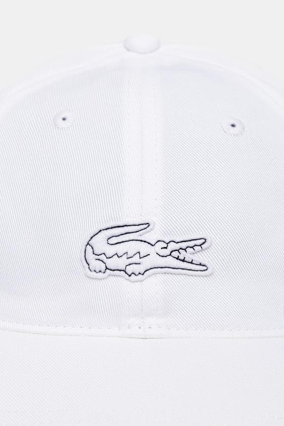 Lacoste berretto in cotone RK1910 bianco SS26