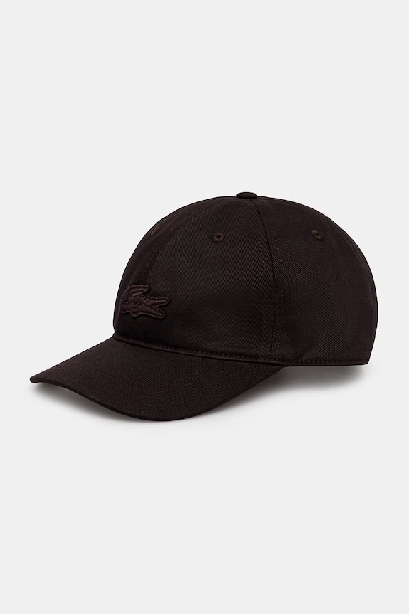 Lacoste șapcă bumbac maro RK1910