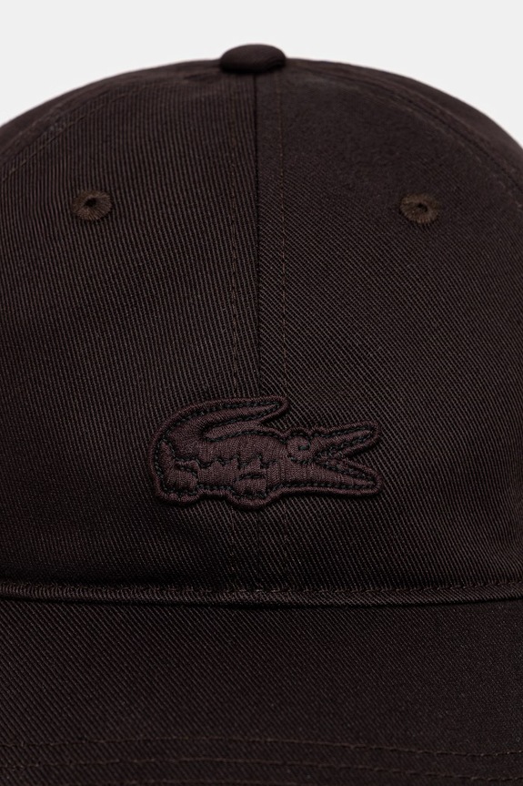 Lacoste șapcă bumbac RK1910 maro SS26