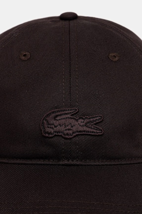 Lacoste șapcă bumbac RK1910 maro SS26