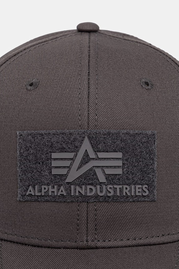 Alpha Industries cotton baseball cap Velcro Cap 168903 gray SS26