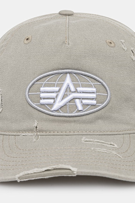 Βαμβακερό καπέλο του μπέιζμπολ Alpha Industries World Acid Cap 266904 πράσινο SS26