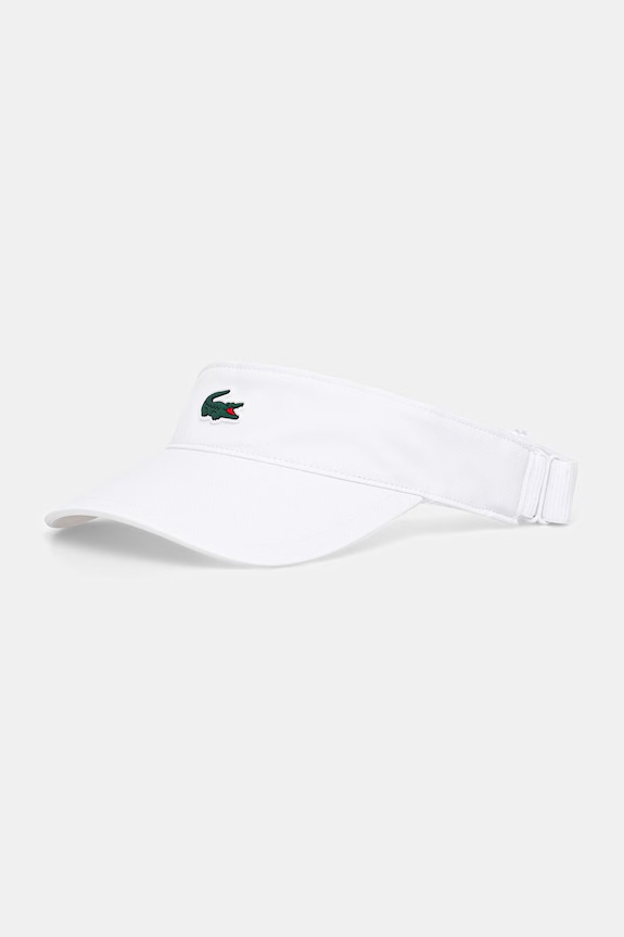 Lacoste daszek aplikacja biały RK8727