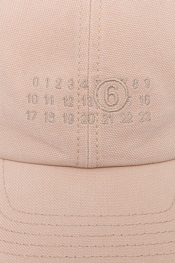 MM6 Maison Margiela czapka z daszkiem bawełniana SH0TC0008.M35346 pomarańczowy SS26