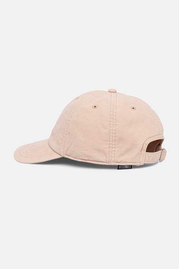 Akcesoria MM6 Maison Margiela czapka z daszkiem bawełniana SH0TC0008.M35346 pomarańczowy