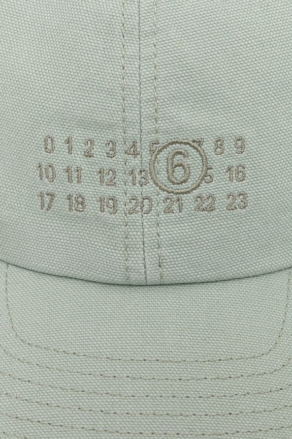 Βαμβακερό καπέλο του μπέιζμπολ MM6 Maison Margiela SH0TC0008.M35346 τιρκουάζ SS26