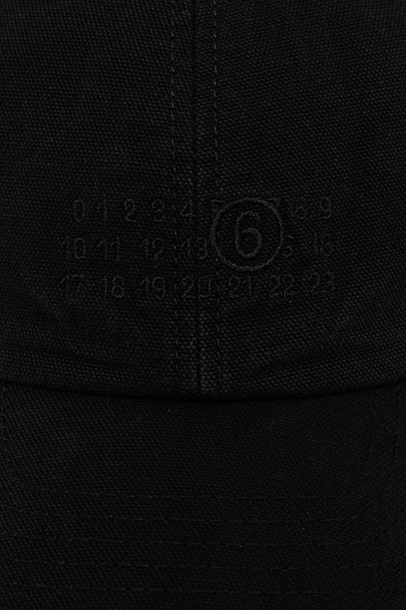 MM6 Maison Margiela șapcă de baseball din bumbac SH0TC0008.M35346 negru SS26