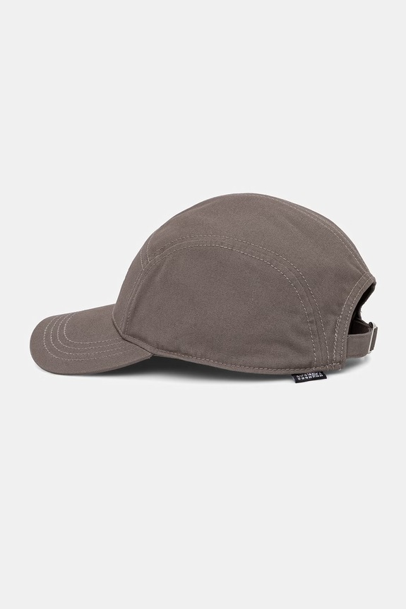 Akcesoria MM6 Maison Margiela czapka z daszkiem bawełniana SH0TC0009.M35346 szary