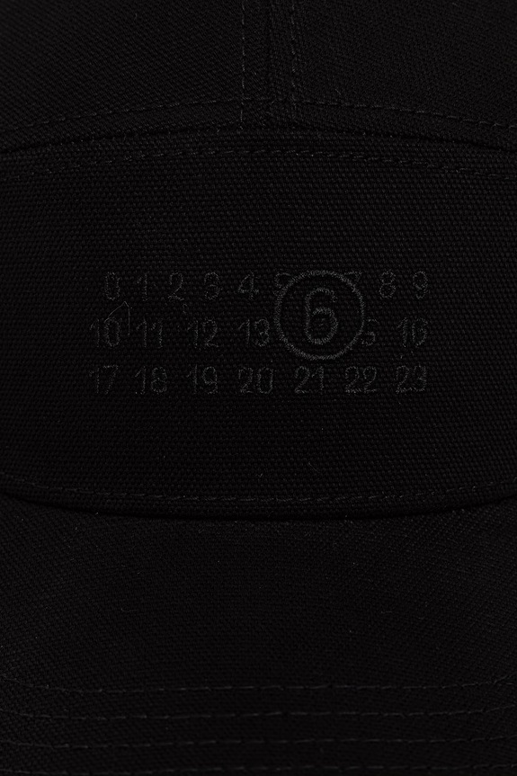 MM6 Maison Margiela czapka z daszkiem bawełniana SH0TC0009.M35346 czarny SS26