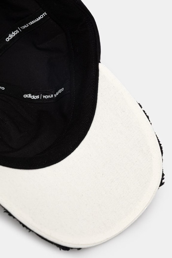 Y-3 cappelo con visiera jeans STRIPES CAP nero KD2435