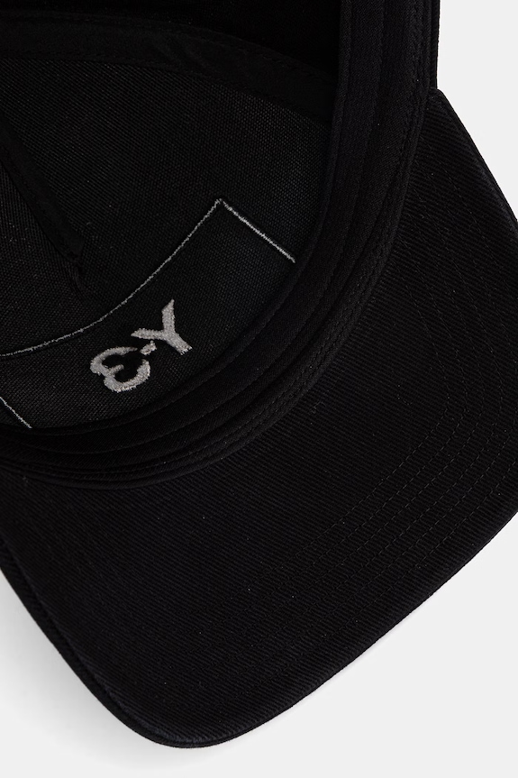 Памучна шапка с козирка Y-3 RACE CAP черен KE0075