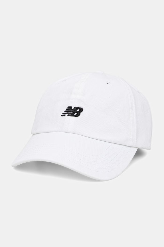 New Balance kapa sa šiltom pamučna bijela LAH51004WT