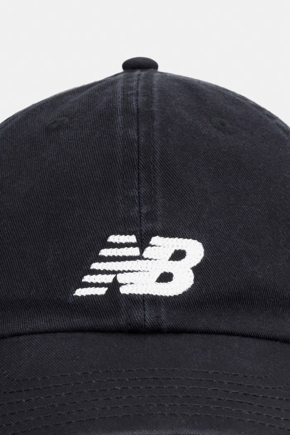 New Balance șapcă de bumbac AC84454BK negru SS26