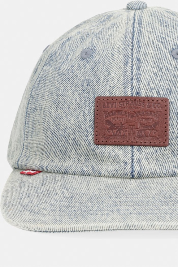 Levi's czapka z daszkiem jeansowa RELAXED DAD HERITAGE 000A9.0029 niebieski SS26