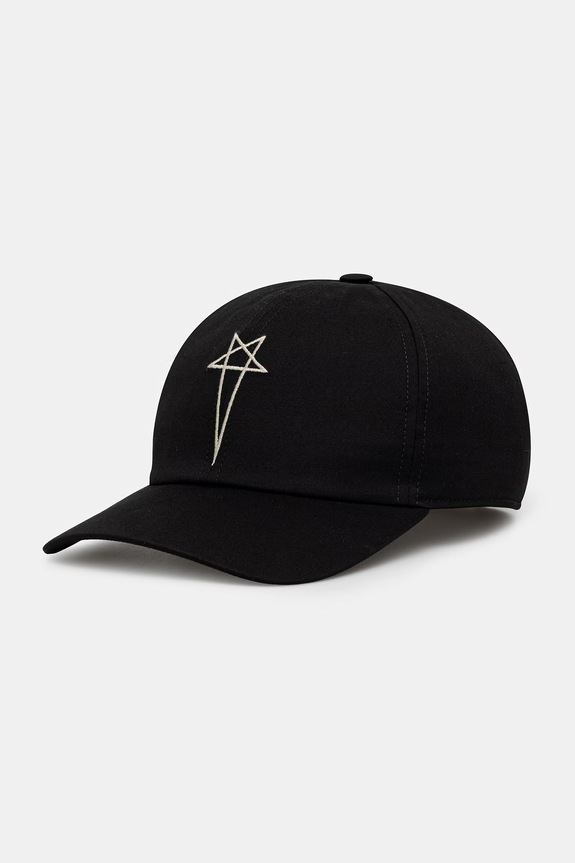 Rick Owens DRKSHDW czapka bejsbolowa czarny DA01F4478.TEEM8