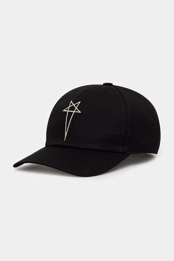 Rick Owens DRKSHDW czapka bejsbolowa czarny DA01F4478.TEEM8