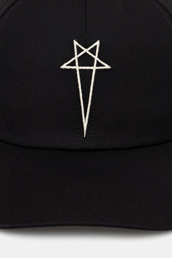 Rick Owens DRKSHDW czapka bejsbolowa DA01F4478.TEEM8 czarny SS26