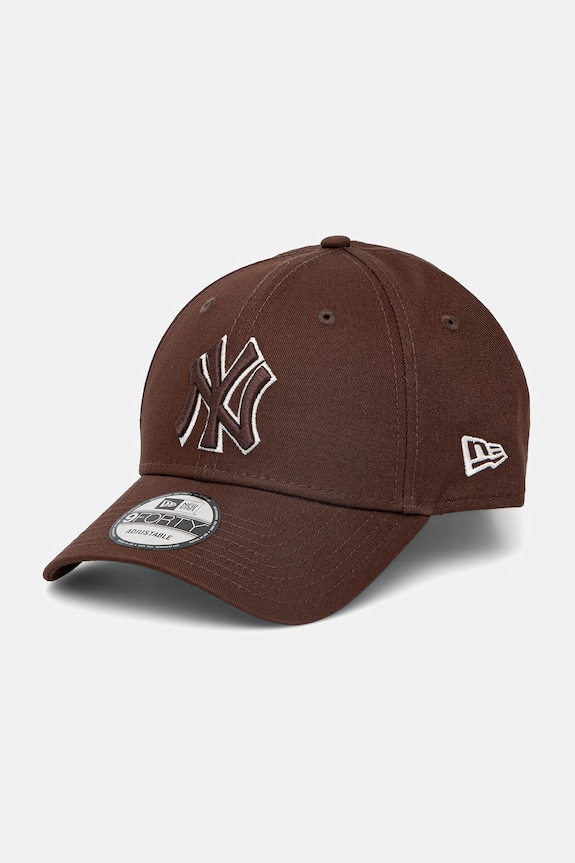 New Era czapka z daszkiem bawełniana OUTLINE 9FORTY® bawełna brązowy 60771714