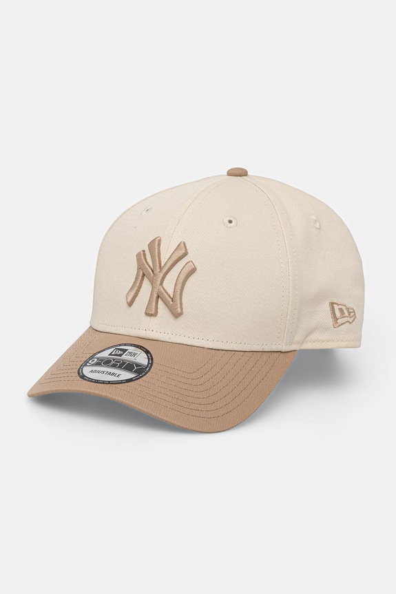 New Era șapcă de baseball din bumbac COLOURBLOCK 9FORTY® bumbac bej 60771836