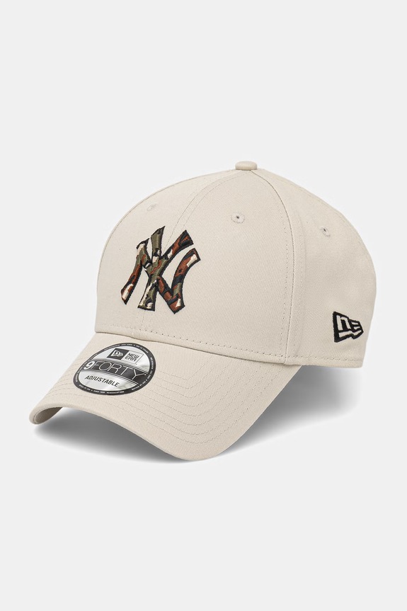 New Era șapcă CAMO INFILL 9FORTY® bumbac bej 60771850