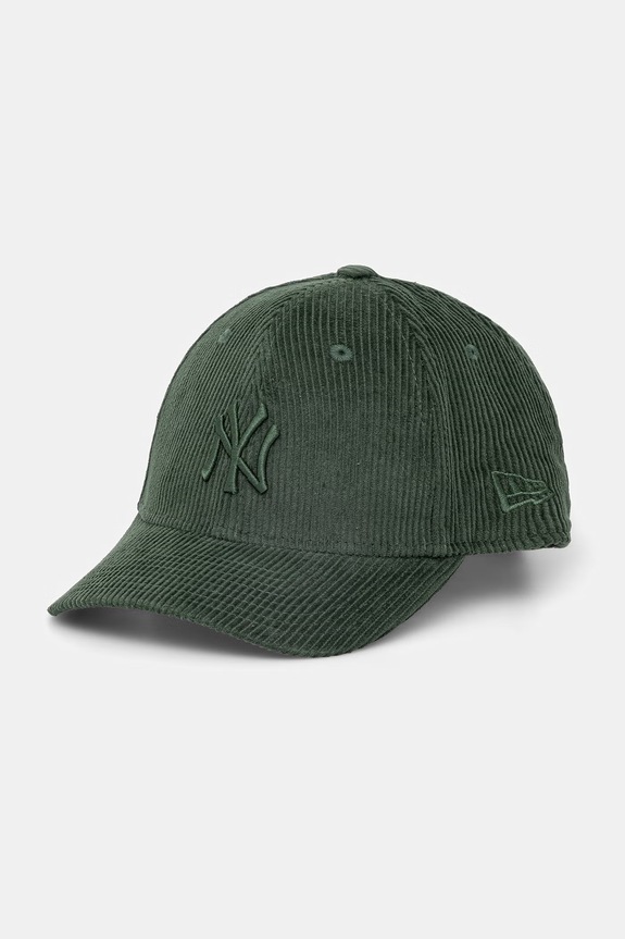 New Era șapcă de baseball din bumbac CORD 9FORTY® MC bumbac verde 60771825
