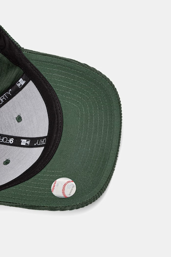 New Era șapcă de baseball din bumbac CORD 9FORTY® MC 60771825 verde