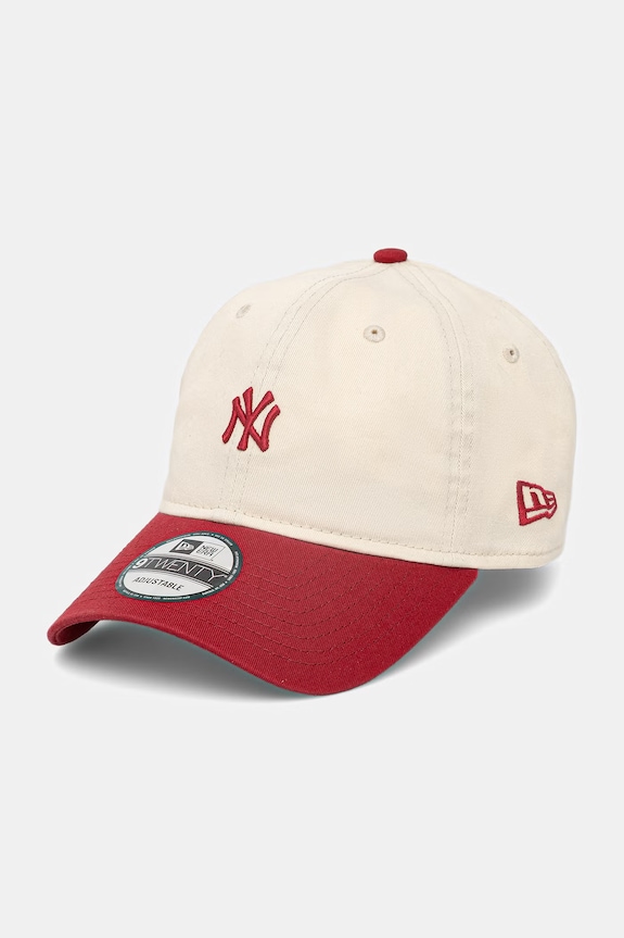 Bavlnená šiltovka New Era MINI WASHED 9TWENTY® bavlna béžová 60771807