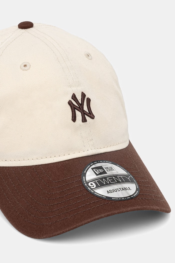 New Era șapcă de baseball din bumbac MINI WASHED 9TWENTY® 60771810 bej SS26