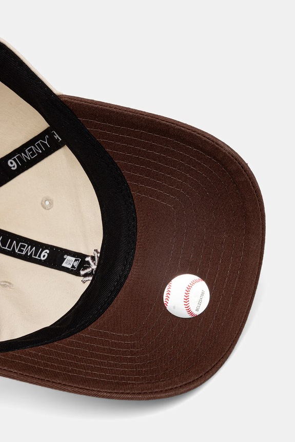 New Era șapcă de baseball din bumbac MINI WASHED 9TWENTY® 60771810 bej