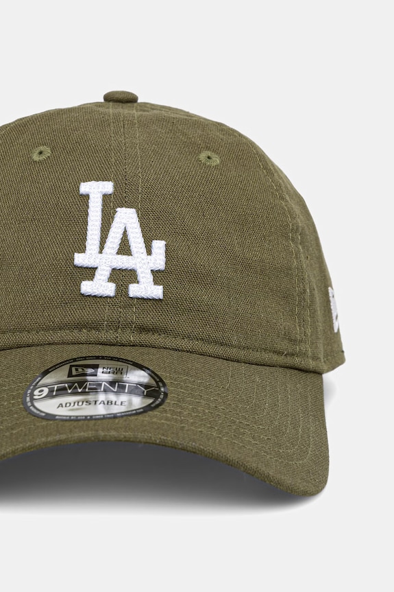 New Era bejzbalová čiapka s prímesou ľanu LINEN 9TWENTY® 60771837 zelená SS26
