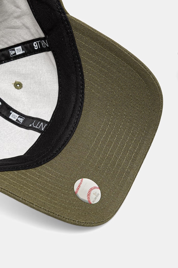 New Era bejzbalová čiapka s prímesou ľanu LINEN 9TWENTY® zelená 60771837