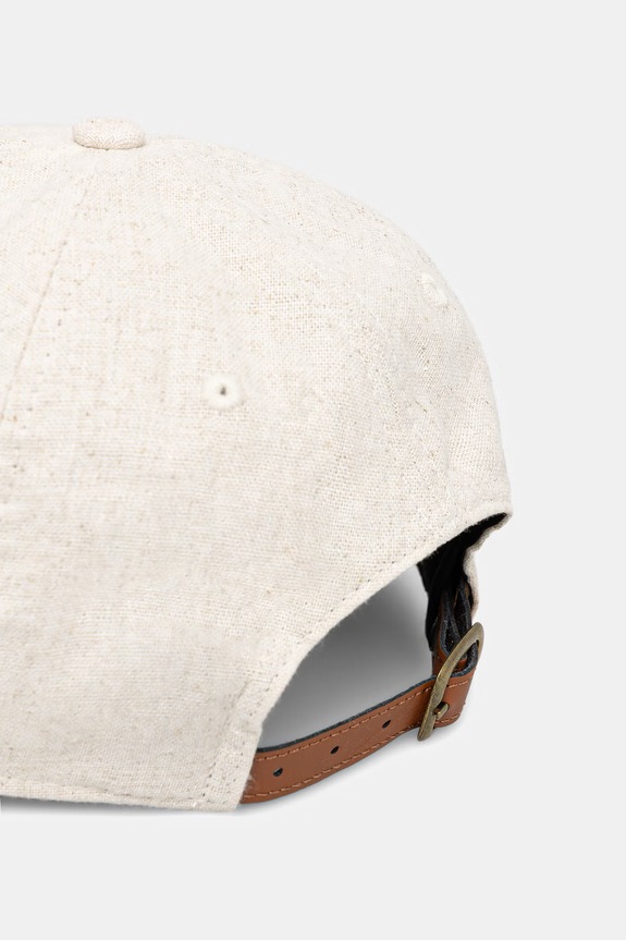 Doplnky New Era bejzbalová čiapka s prímesou ľanu LINEN 9TWENTY® 60771832 béžová