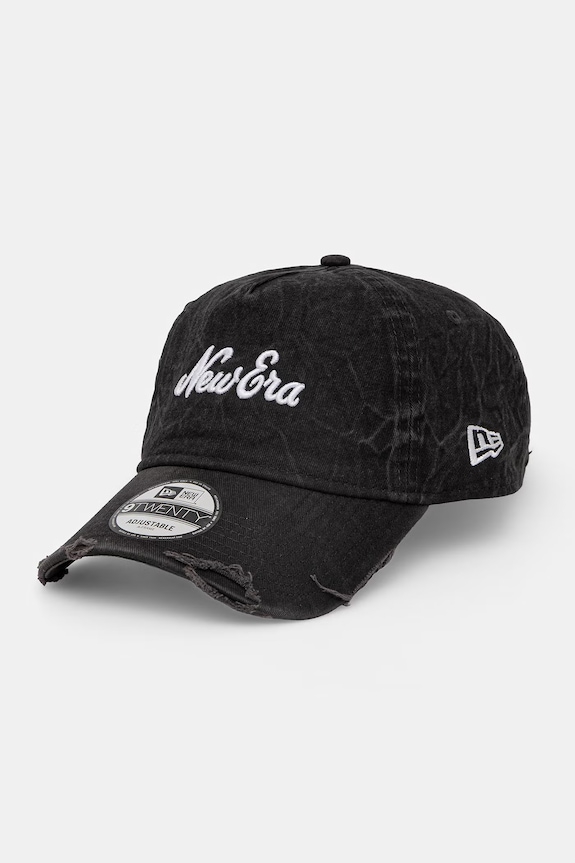 New Era șapcă de baseball din bumbac PIGMENT WASH 9TWENTY® AF bumbac negru 60771876