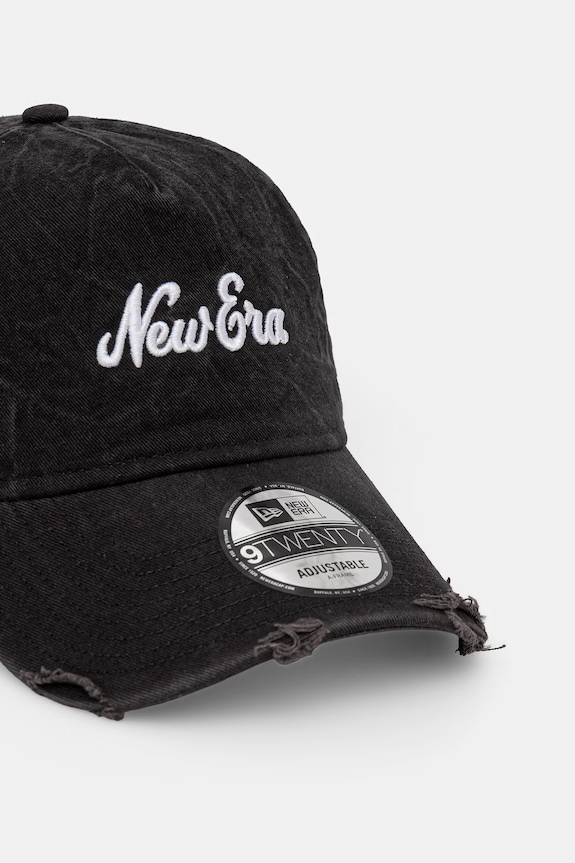 New Era șapcă de baseball din bumbac PIGMENT WASH 9TWENTY® AF 60771876 negru SS26