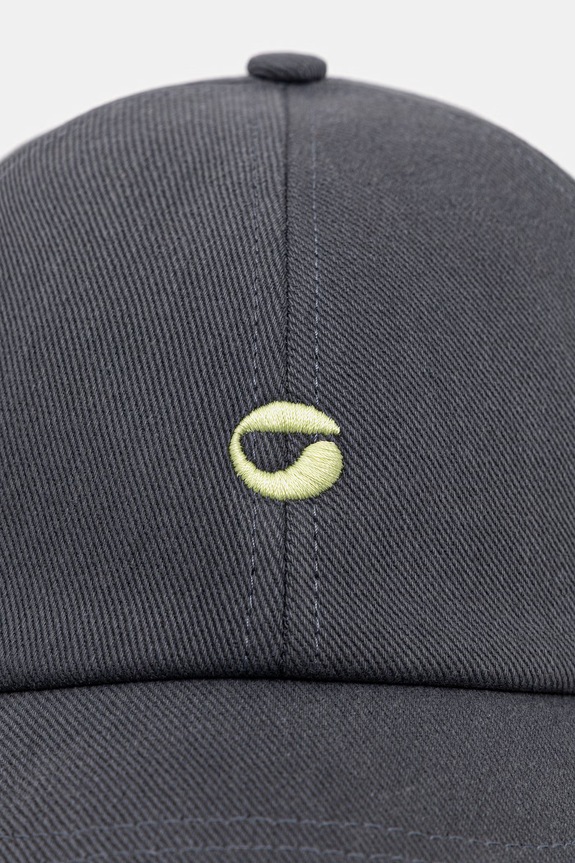 Coperni C Logo czapka z daszkiem bawełniana COPHT02000 szary SS26