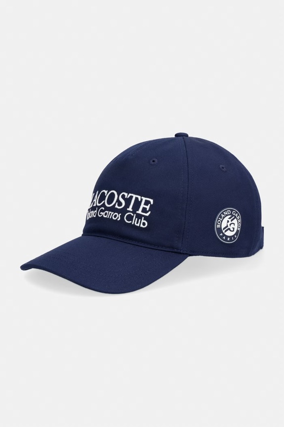 Lacoste čiapka so šiltom bavlnená tmavomodrá RK0378
