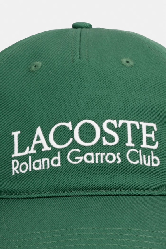 Lacoste Čiapka so šiltom bavlnená RK0378 zelená SS26