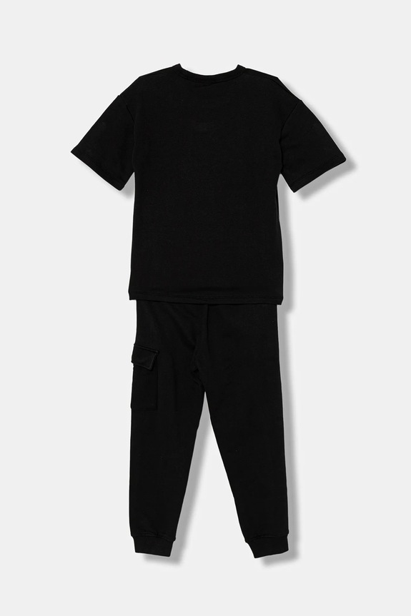 Dětská bavlněná souprava Calvin Klein Jeans IB0IB02636.128.176.PPY2 černá SS26