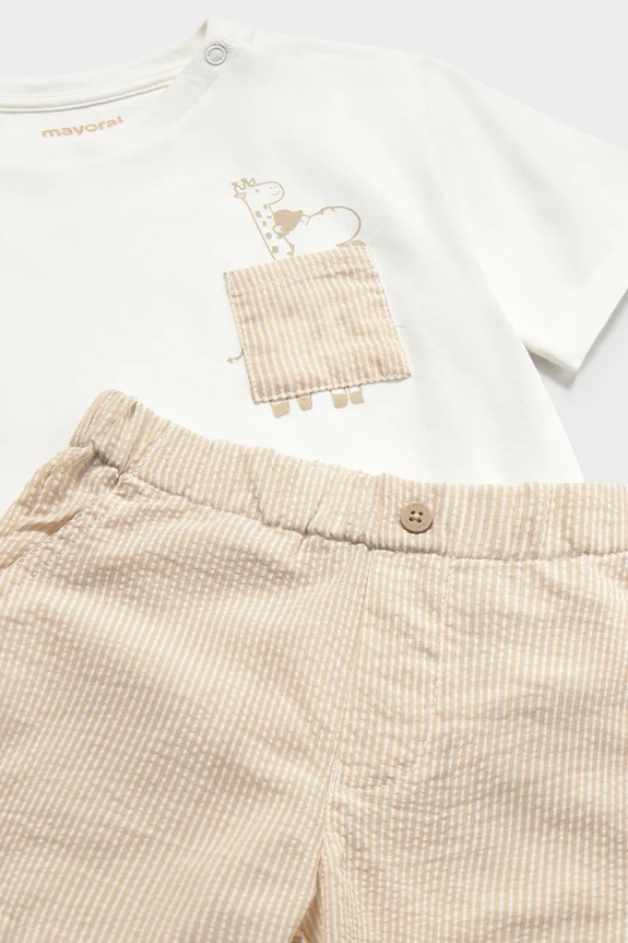 Хлопчик Дитячий комплект Mayoral 1228.3F.Baby.PPY2 бежевий