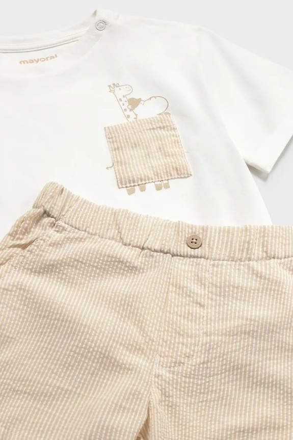 Хлопчик Дитячий комплект Mayoral 1228.3F.Baby.PPY2 бежевий