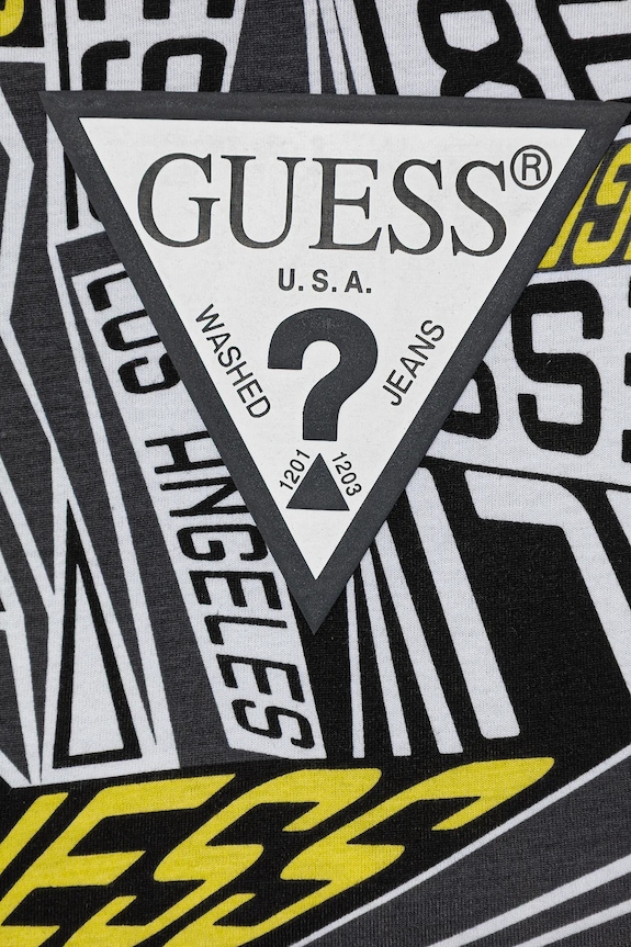 Мальчик Детский хлопковый комплект Guess I6RG00.K8HM4.PPY2 чёрный