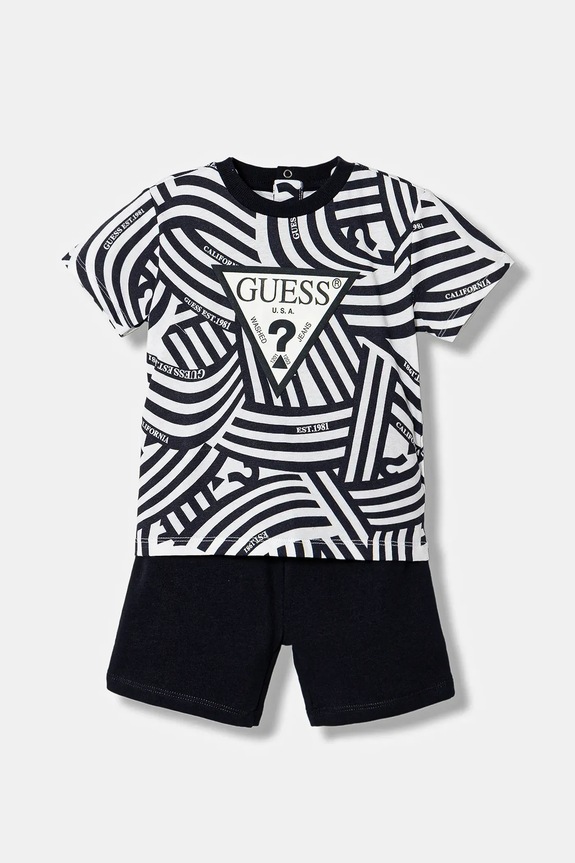 Pamučni komplet za bebe Guess 2-pack Planet friendly mornarsko plava I6RG08.K8HM4.PPY2