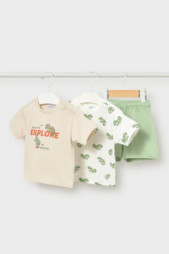 Mayoral set de bumbac pentru copii bumbac verde 1669.3E.Baby.PPY2