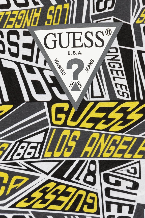 Guess set de bumbac pentru copii negru N6RG00.K8HM4.PPY2