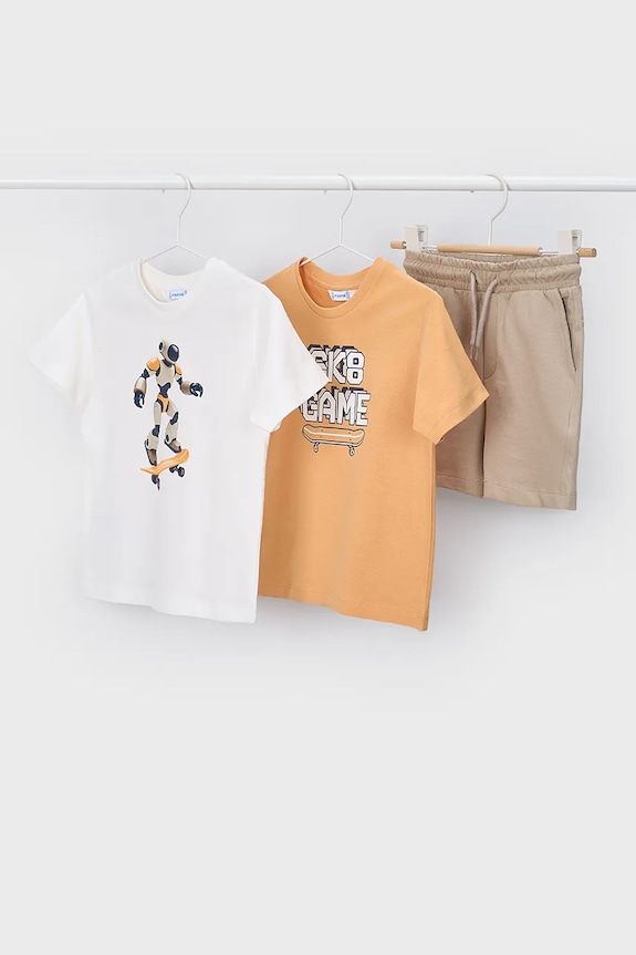 Детский комплект из хлопка Mayoral хлопок оранжевый 3604.5E.Mini.PPY2